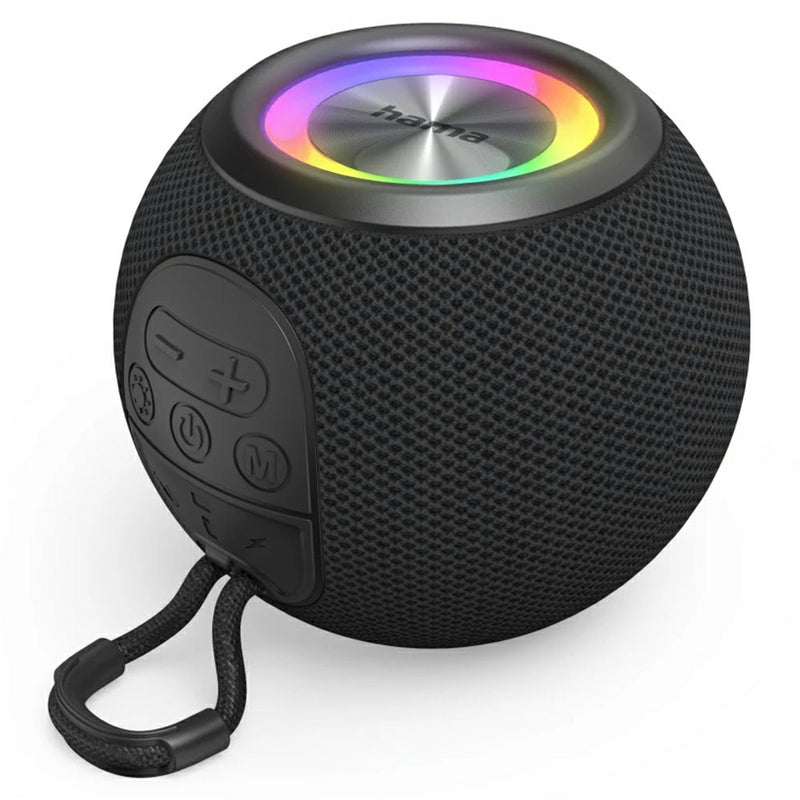 Hama Ball Shape Portable Bluetooth Speaker - Black | 528209 from Hama - DID Electrical
