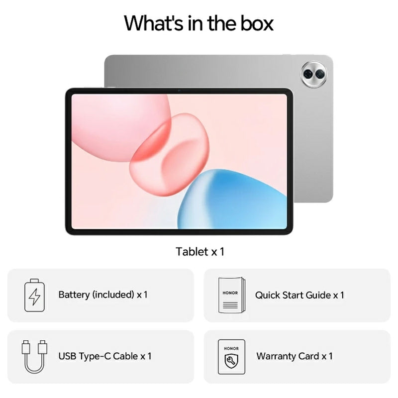 Honor Pad 10 12.1" 256GB Wi-Fi Tablet - Grey | 5301ANNU from Honor - DID Electrical