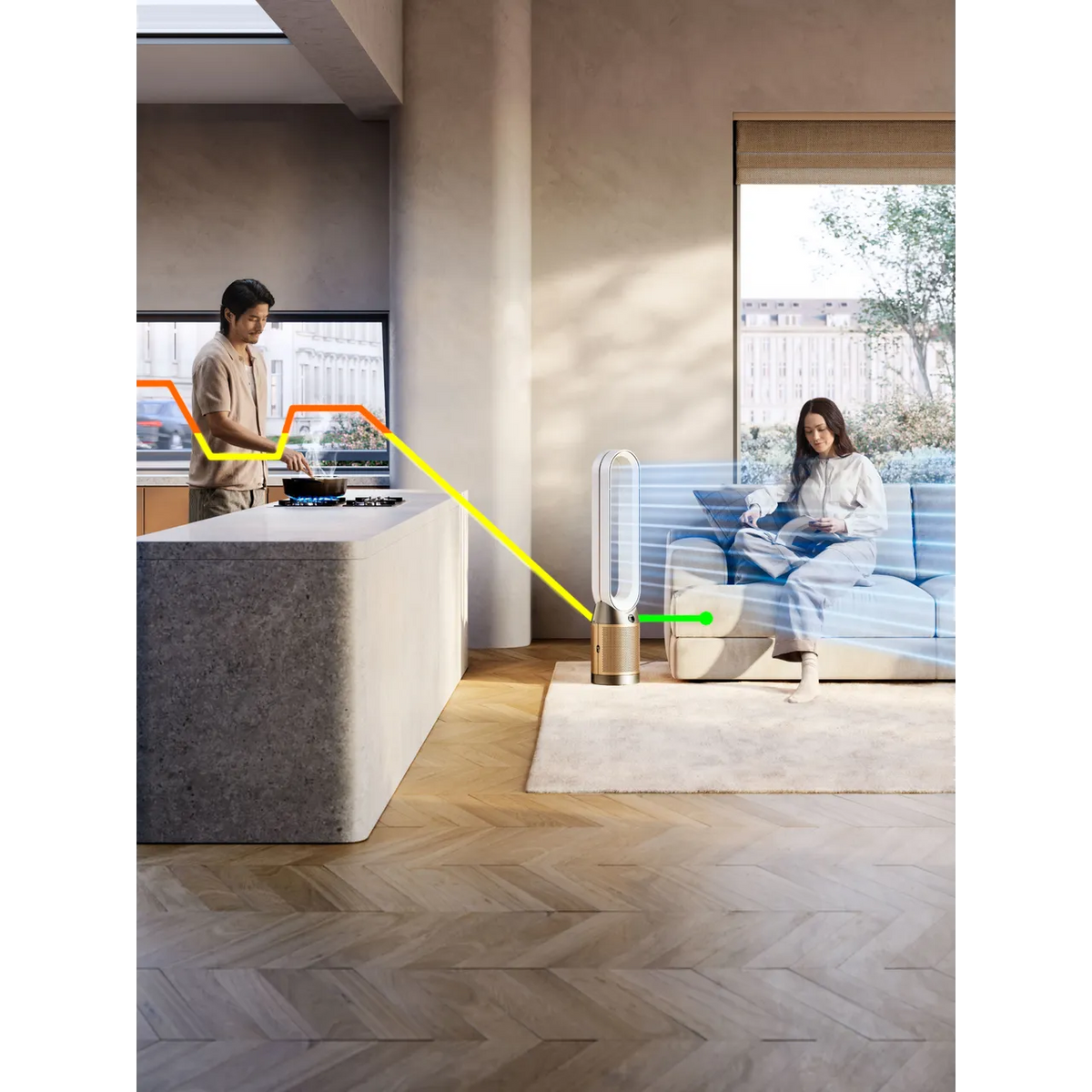Dyson Cool PC2 Air Purifier - White & Gold | 544535-01 from Dyson - DID Electrical