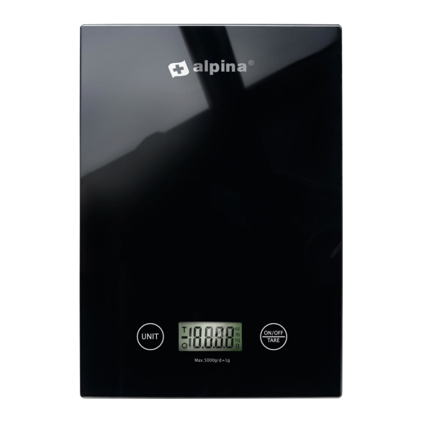Alpina Digital Kitchen Scale - Black | 552460 from Alpina - DID Electrical