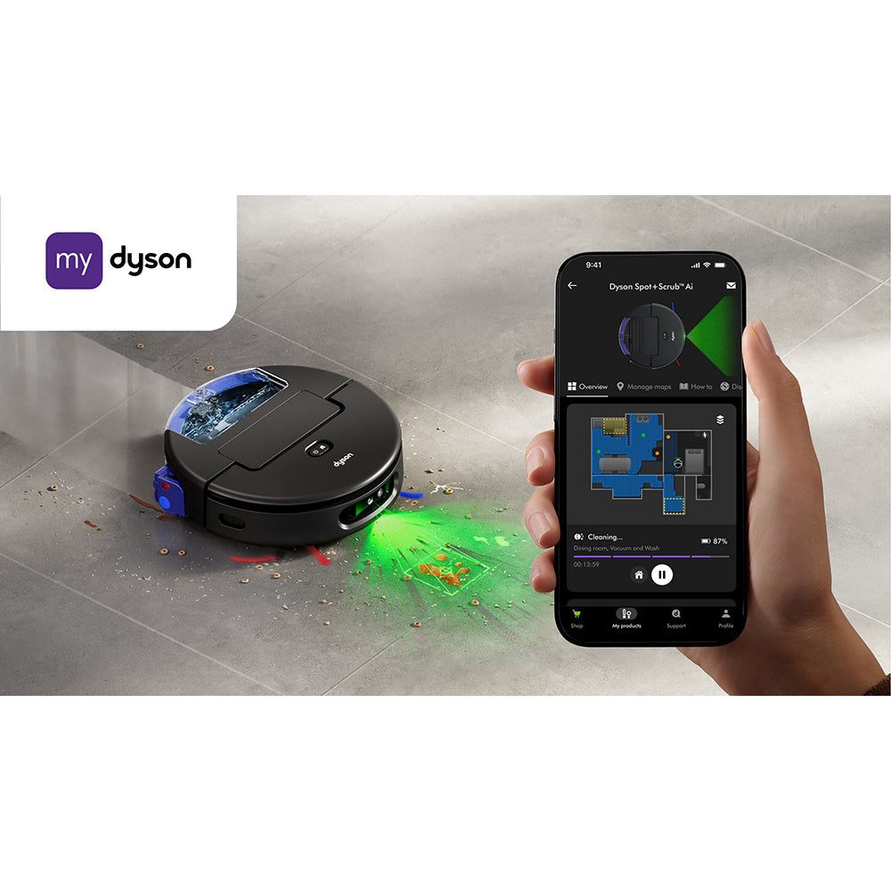 Dyson Spot+Scrub Ai Robot Vacuum Cleaner - Black | 586180-01 from Dyson - DID Electrical