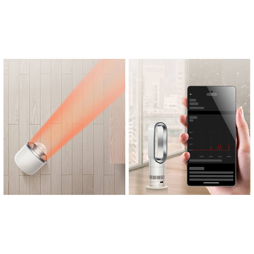 Dyson Hot+Cool HF1 Heater and Cooling Fan - White & Silver | 586344-01 AM15 from Dyson - DID Electrical