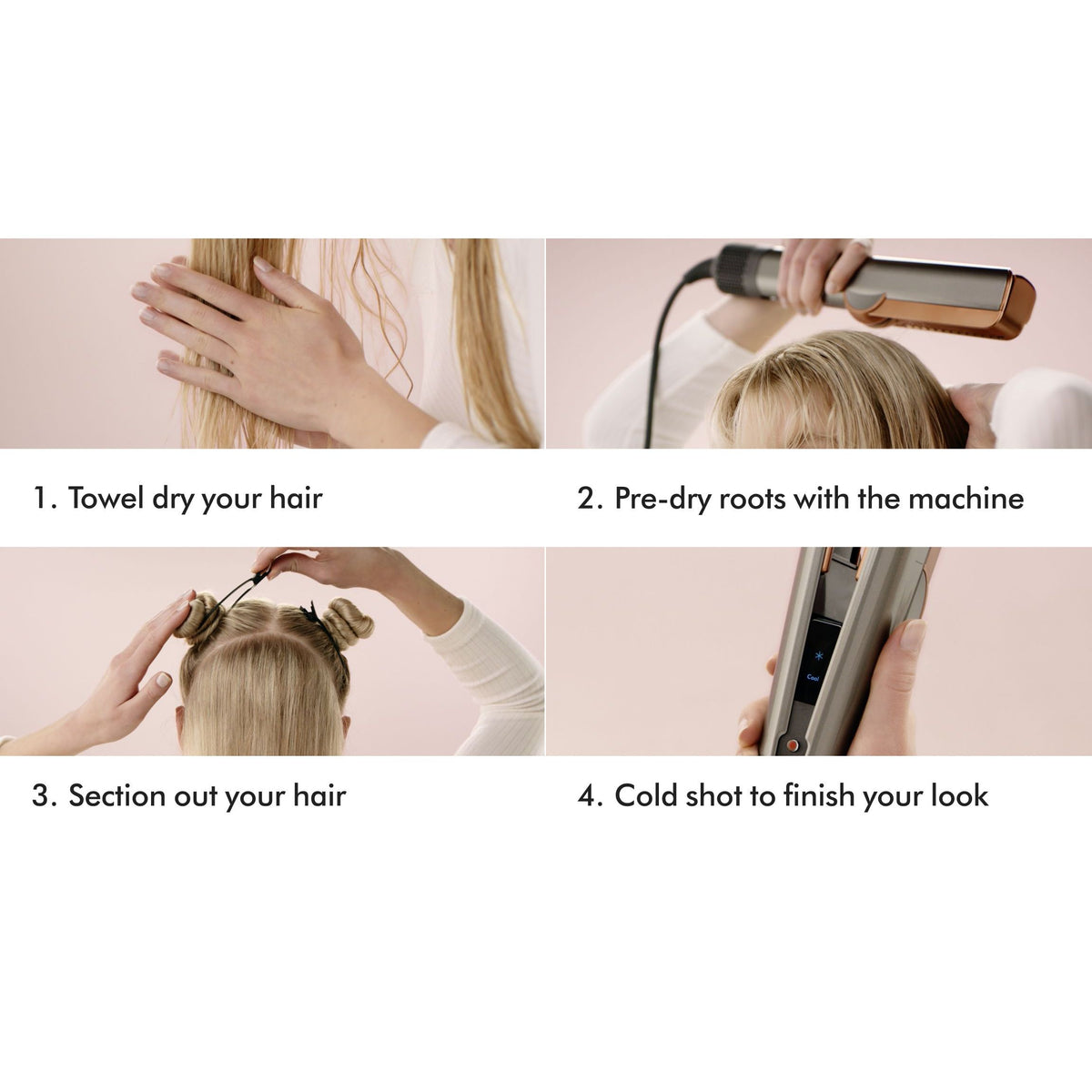 Dyson Airstrait Hair Straightener - Ceramic Pink &amp; Rose Gold | 598961-01 from Dyson - DID Electrical