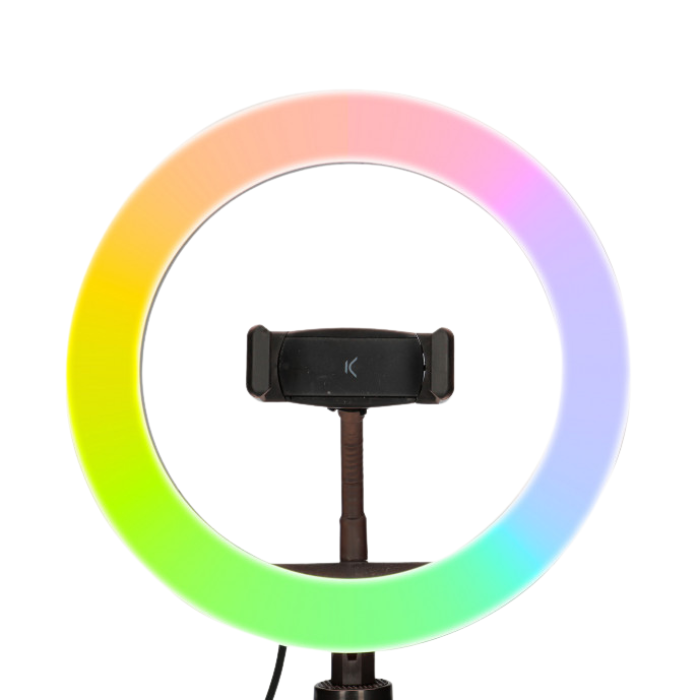 Ksix Studio LED Ring With Tripod For Smartphone - Black | 114613 from Ksix - DID Electrical