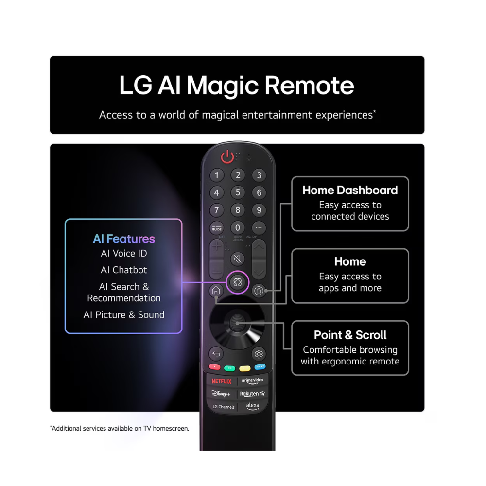 LG Evo AI C5 65&quot; 4K OLED Smart TV  | OLED65C54LA.AEK from LG - DID Electrical