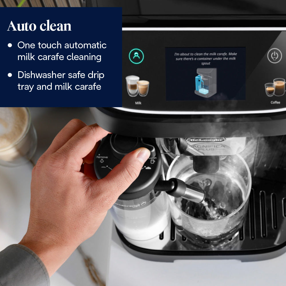 DeLonghi Magnifica Plus Bean to Cup Automatic Coffee Machine - Black | ECAM320.60.B