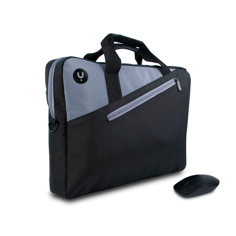 NGS Master Kit 15.6" Laptop Bag with Wireless Optical Mouse - Black & Grey | 617962 from NGS - DID Electrical