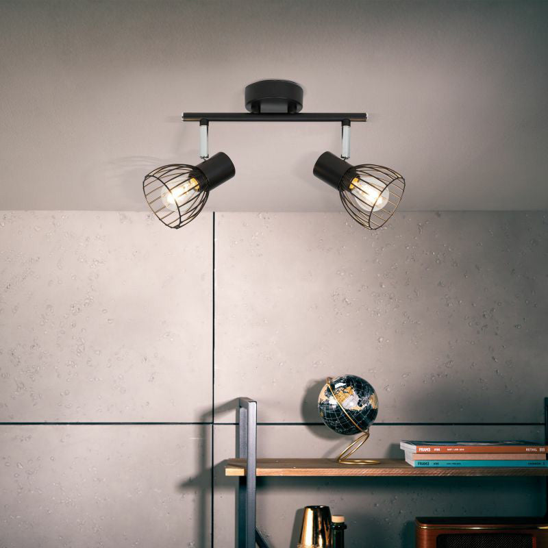 Brilliant 2 Light 80W Blacky Spot Tube - Black | 62113/06 from Brilliant - DID Electrical