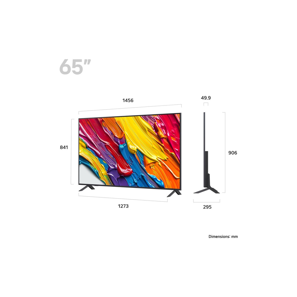 LG QNED82 65&quot; 4K Smart TV - Black | 65QNED82A6B.AEK from LG - DID Electrical