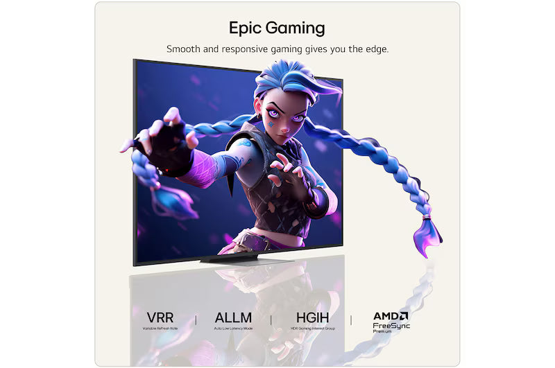 LG QNED86 65" 4K Smart TV - Black | 65QNED86B6B.AEI