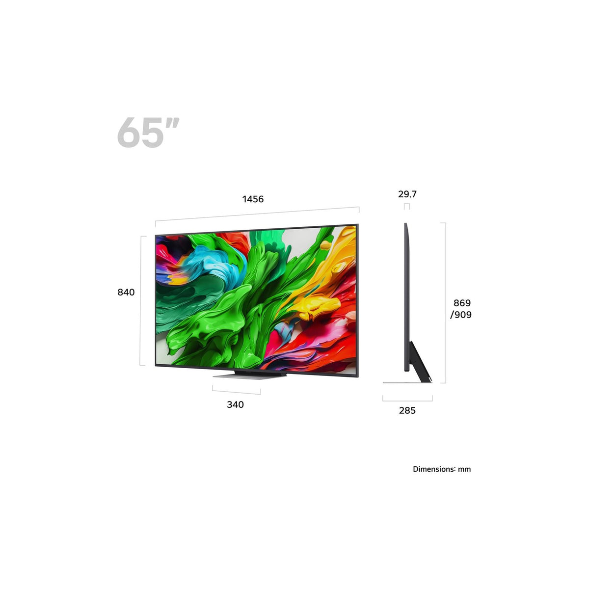 LG evo AI QNED87 65" 4K Smart TV | 65QNED87A6B.AEK from LG - DID Electrical