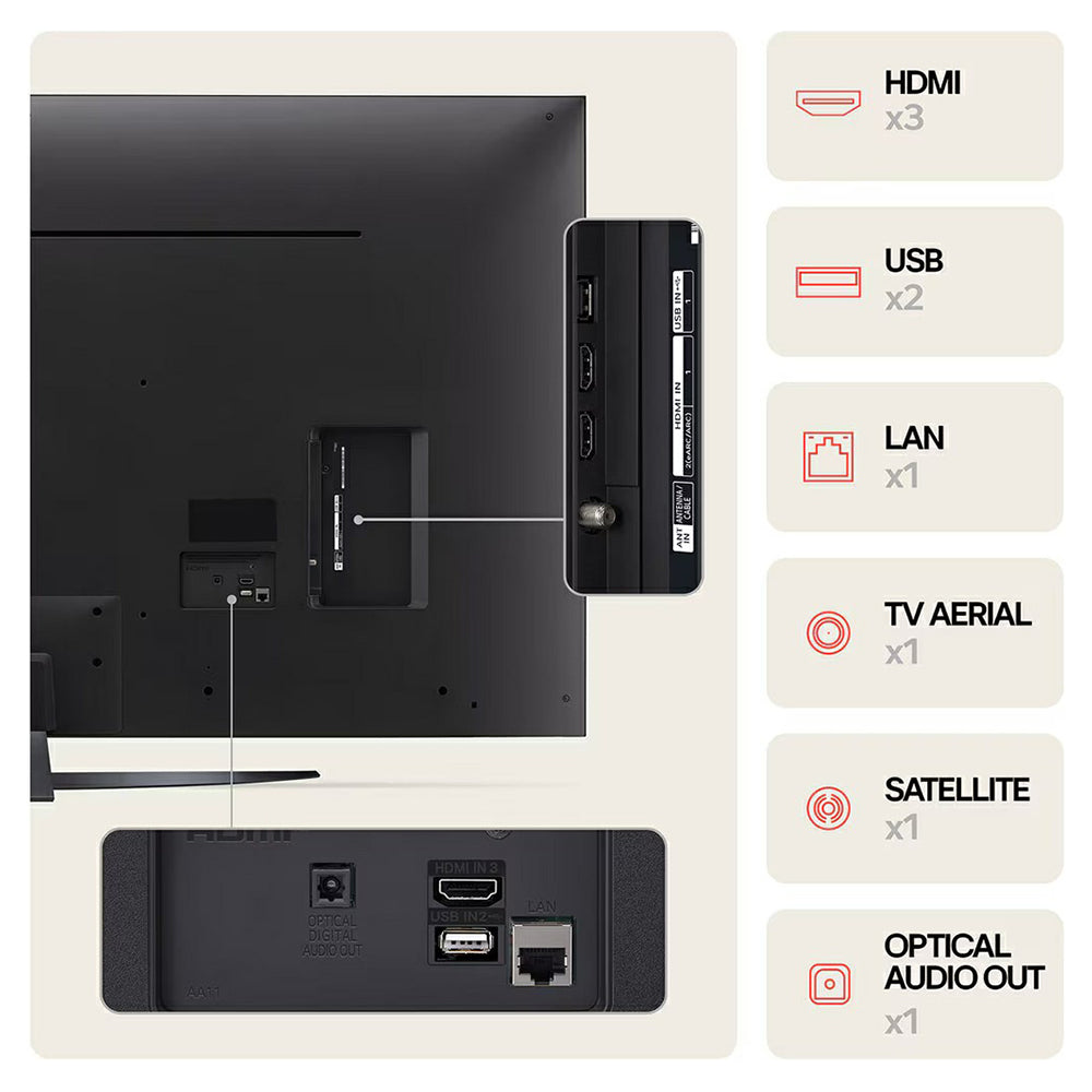 LG UT81 65" AI UHD 4K Smart TV - Black | 65UT81006LA.AEK from LG - DID Electrical