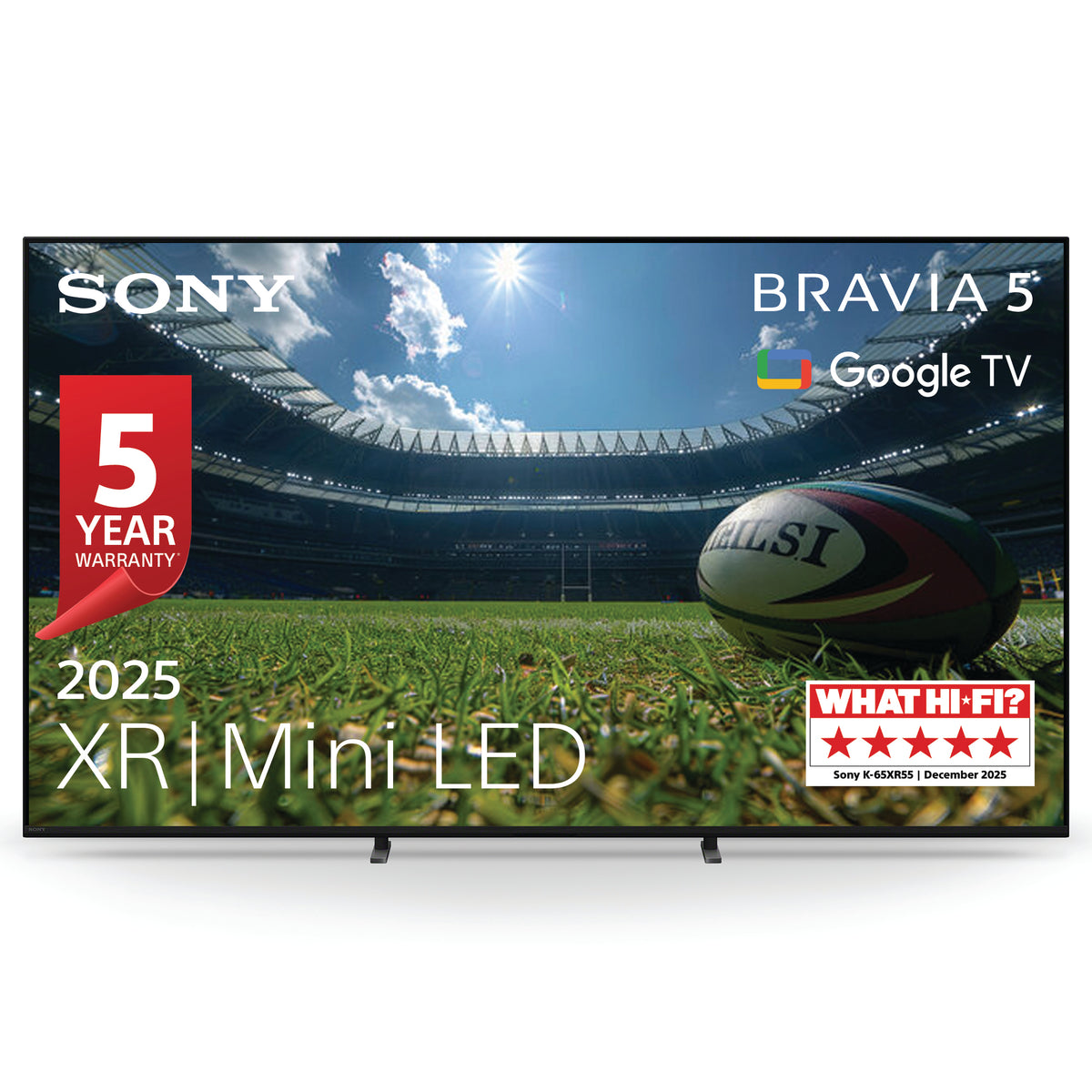 Sony Bravia 5 65" 4K Smart TV - Black | K65XR55B.UKA from Sony - DID Electrical