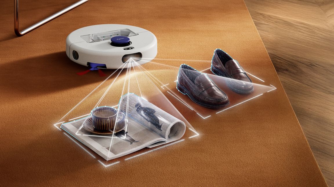 Dyson R1 Nurovi Dry Robot Vacuum Cleaner - Light Grey & Vinca Blue | 664869-01