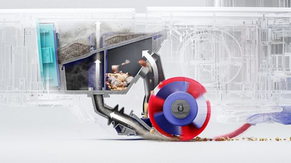 Dyson R2 Nurovi Wash+Dry Robot Vacuum Cleaner - Light Grey & Vinca Blue | 664879-01