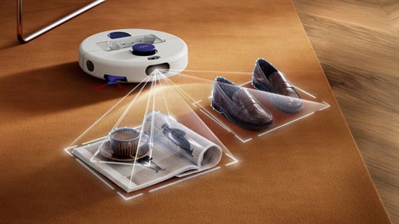 Dyson R2 Nurovi Wash+Dry Robot Vacuum Cleaner - Light Grey & Vinca Blue | 664879-01