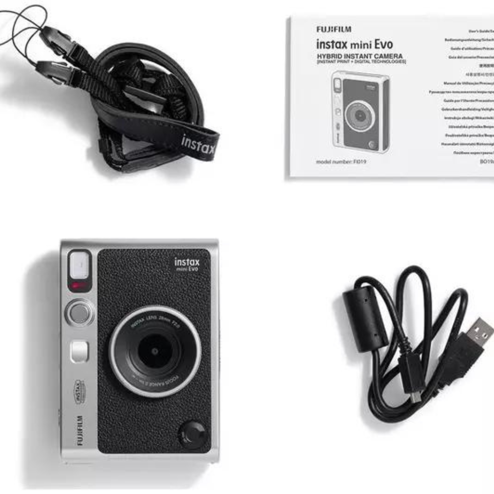Fujifilm Instax Mini EVO Instant Camera - Black | INSTAX EVO BK from Fujifilm - DID Electrical