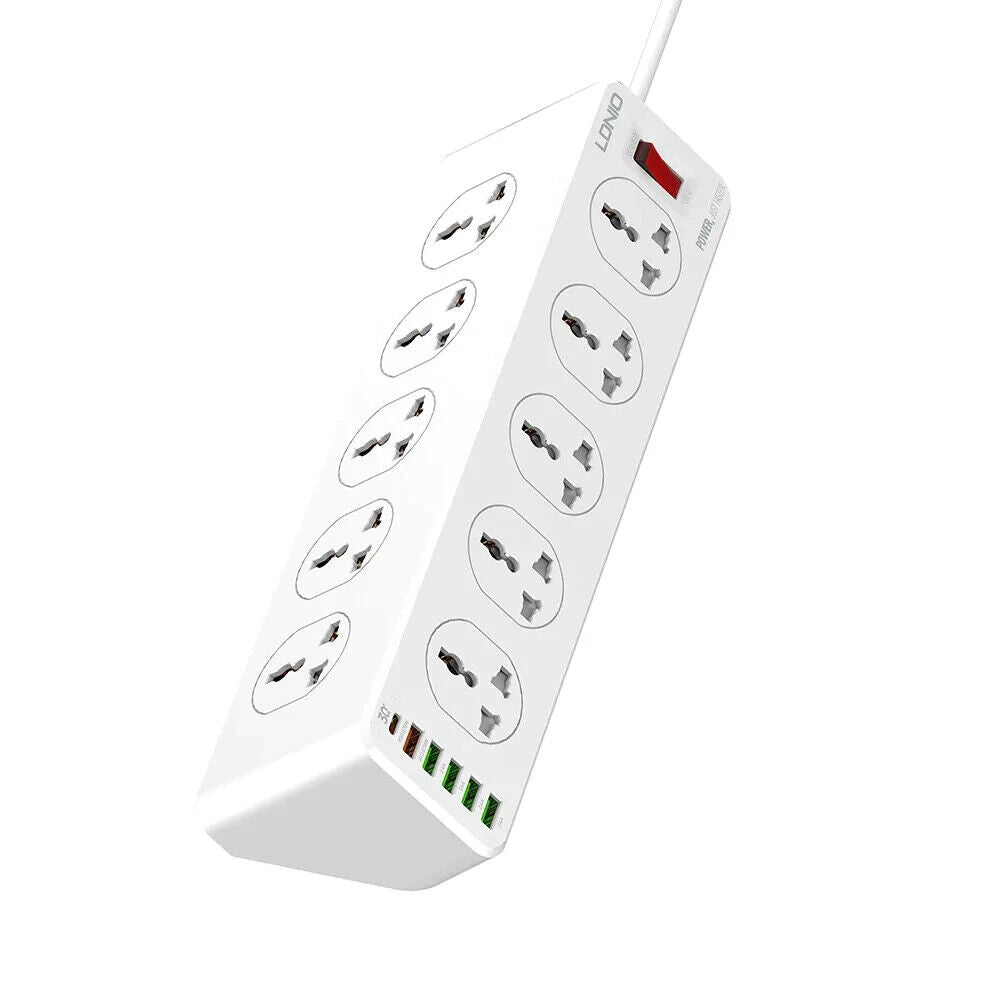 Ldnio SC10610 30W 6-Port USB Charger Power Strip - White | 691199 from Ldnio - DID Electrical