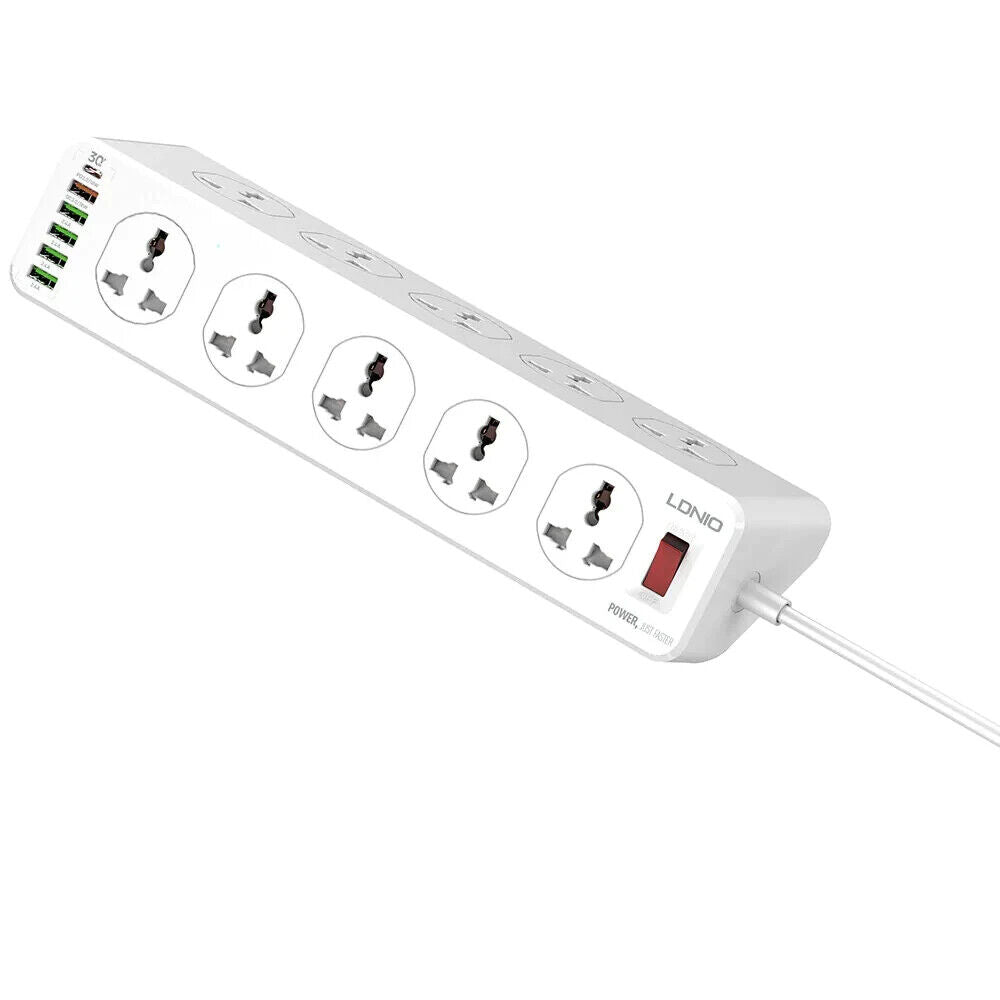 Ldnio SC10610 30W 6-Port USB Charger Power Strip - White | 691199 from Ldnio - DID Electrical