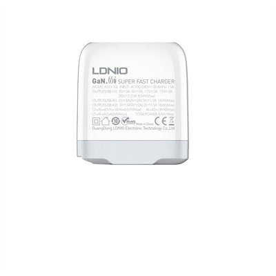 Ldnio 65W GaN Super Fast Charger - White | 692028 from Ldnio - DID Electrical