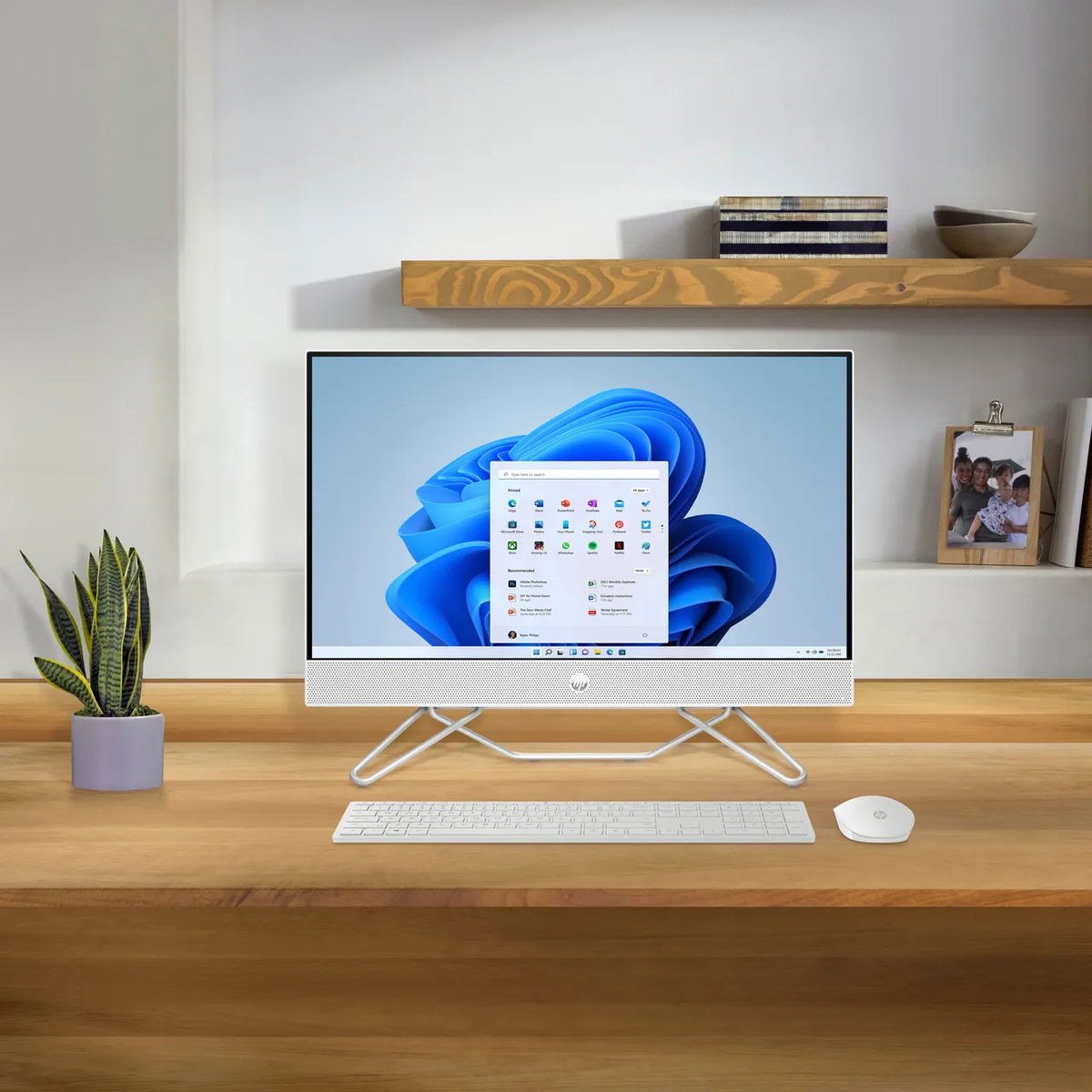 HP 23.8&quot; Intel Pentium 8GB/256GB All-in-One Desktop - Starry White | 6L311EA#ABU from HP - DID Electrical