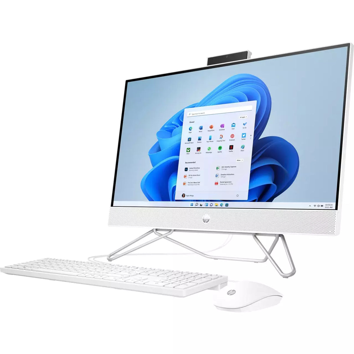 HP 23.8&quot; Intel Pentium 8GB/256GB All-in-One Desktop - Starry White | 6L311EA#ABU from HP - DID Electrical