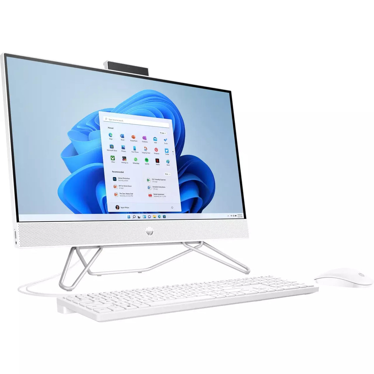 HP 23.8&quot; Intel Pentium 8GB/256GB All-in-One Desktop - Starry White | 6L311EA#ABU from HP - DID Electrical