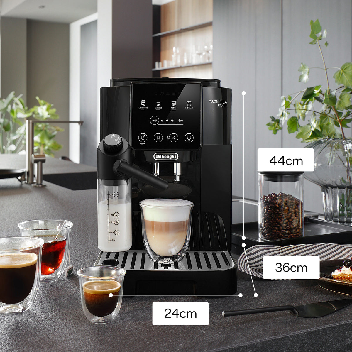 DeLonghi Magnifica Start Automatic Coffee Maker - Black | ECAM220.60.B
