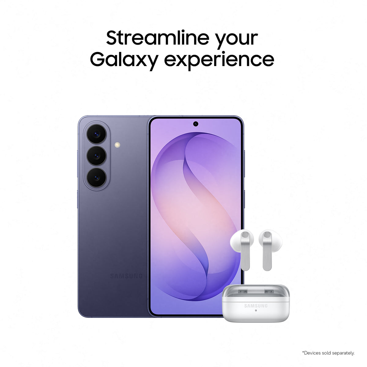 Samsung Galaxy S26 256GB 5G Smartphone - Cobalt Violet | SM-S942BZVGEUB from Samsung - DID Electrical