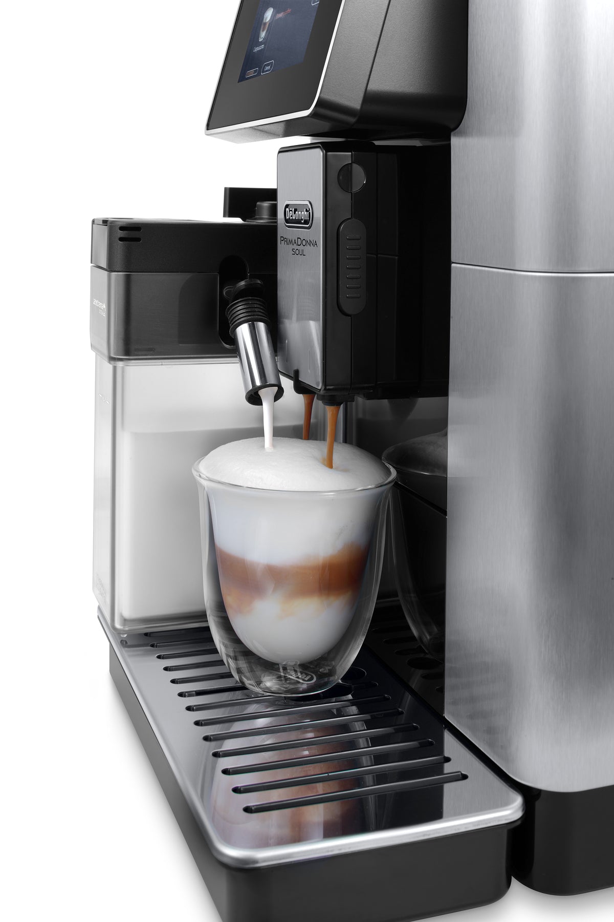 DeLonghi PrimaDonna Soul 2.2L Automatic Coffee Machine - Metal Black | ECAM610.75.MB
