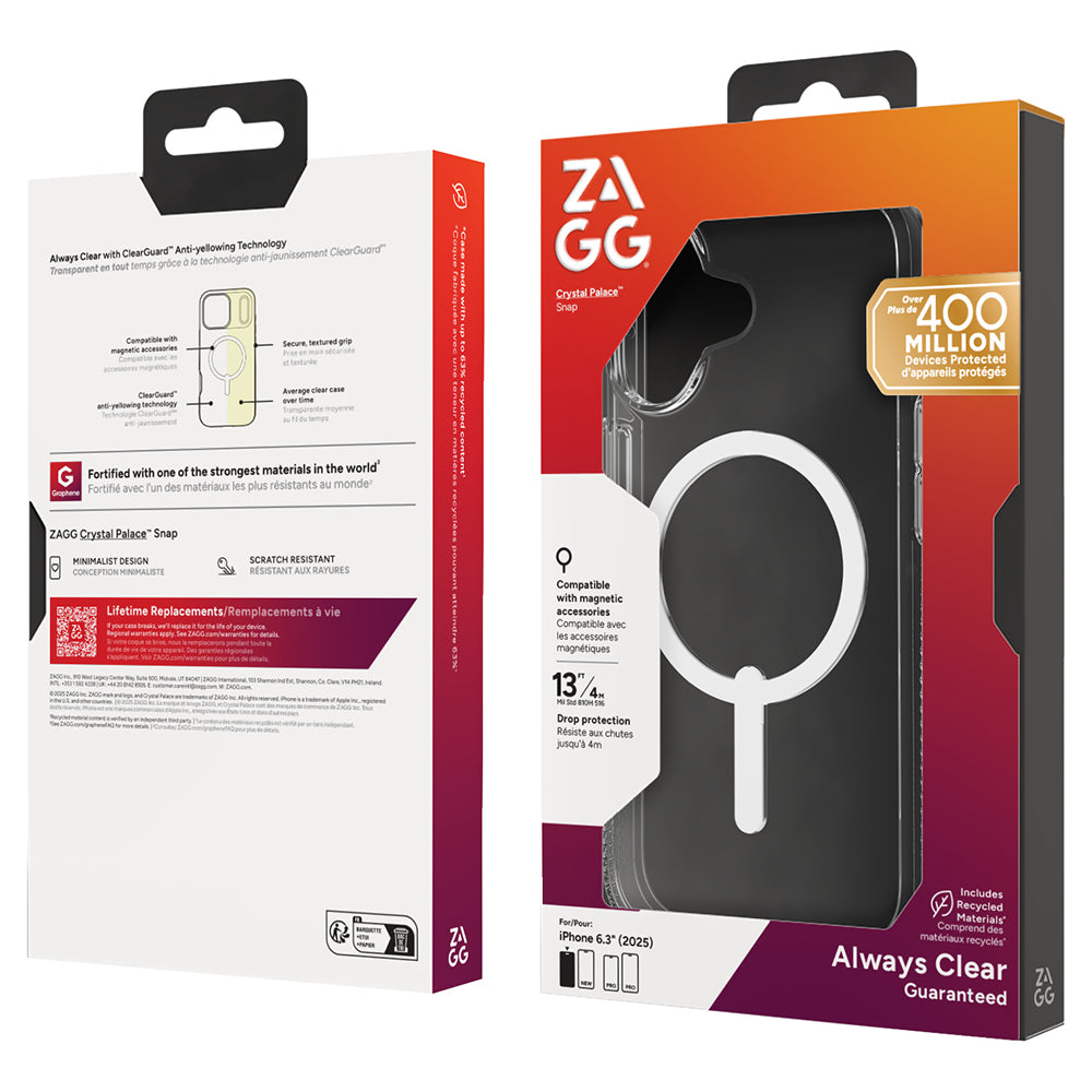 Zagg Crystal Palace Snap Case for iPhone 17 - Clear | 702318856 from Zagg - DID Electrical