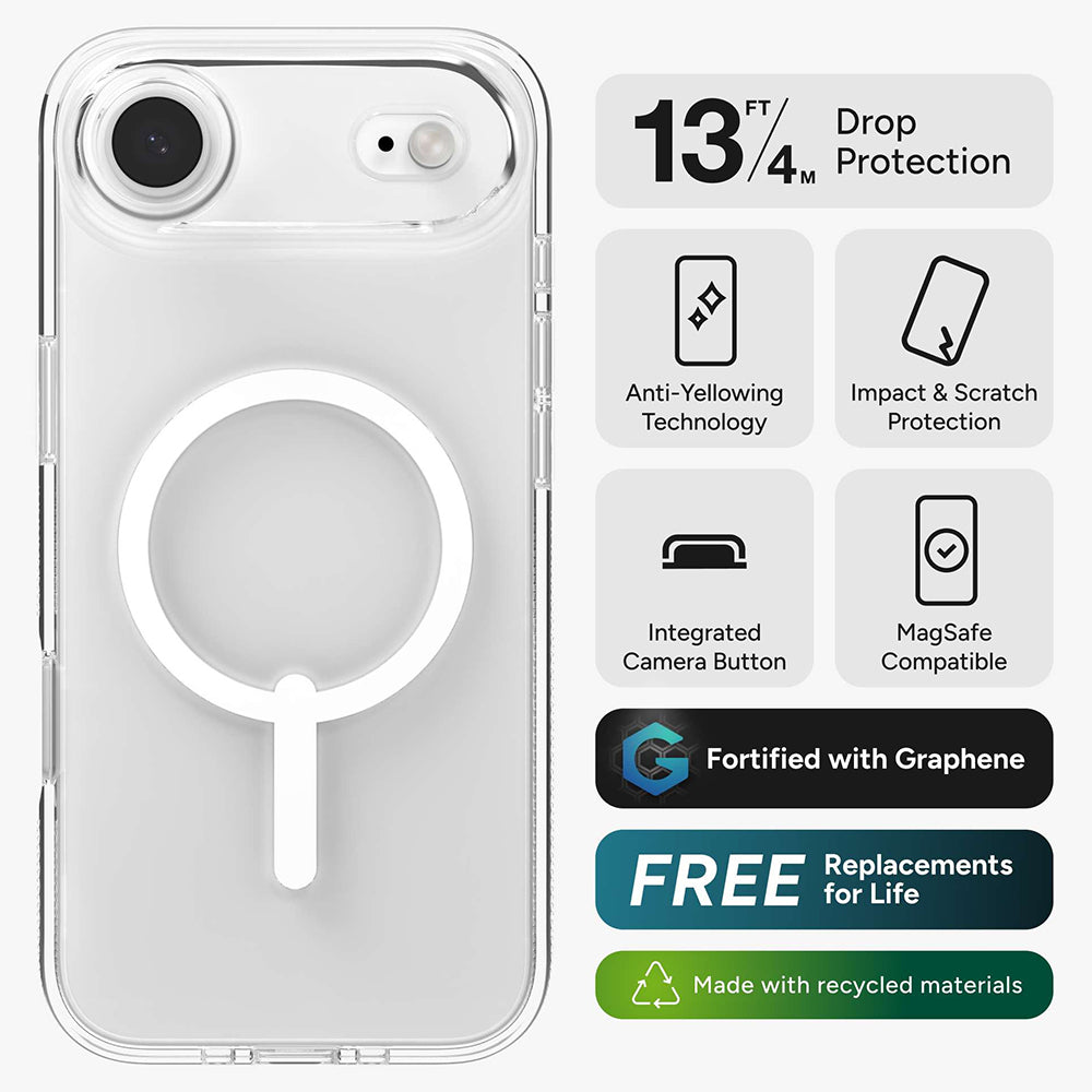 Zagg Crystal Palace Snap Case for iPhone 17 Air - Clear | 702318857 from Zagg - DID Electrical