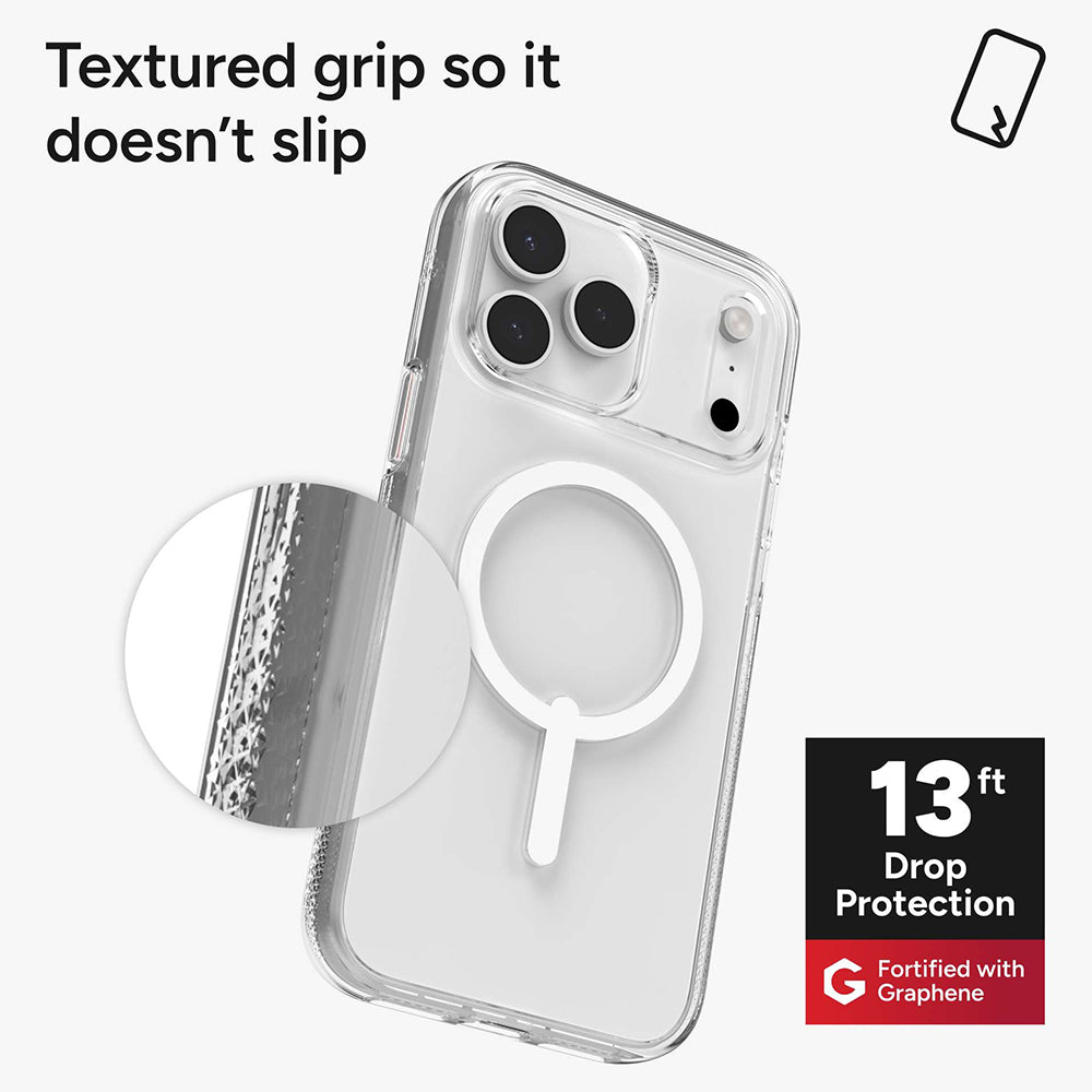 Zagg Crystal Palace Snap MagSafe Case with Camera Button for iPhone 17 Pro Max - Clear | 702319710 from Zagg - DID Electrical