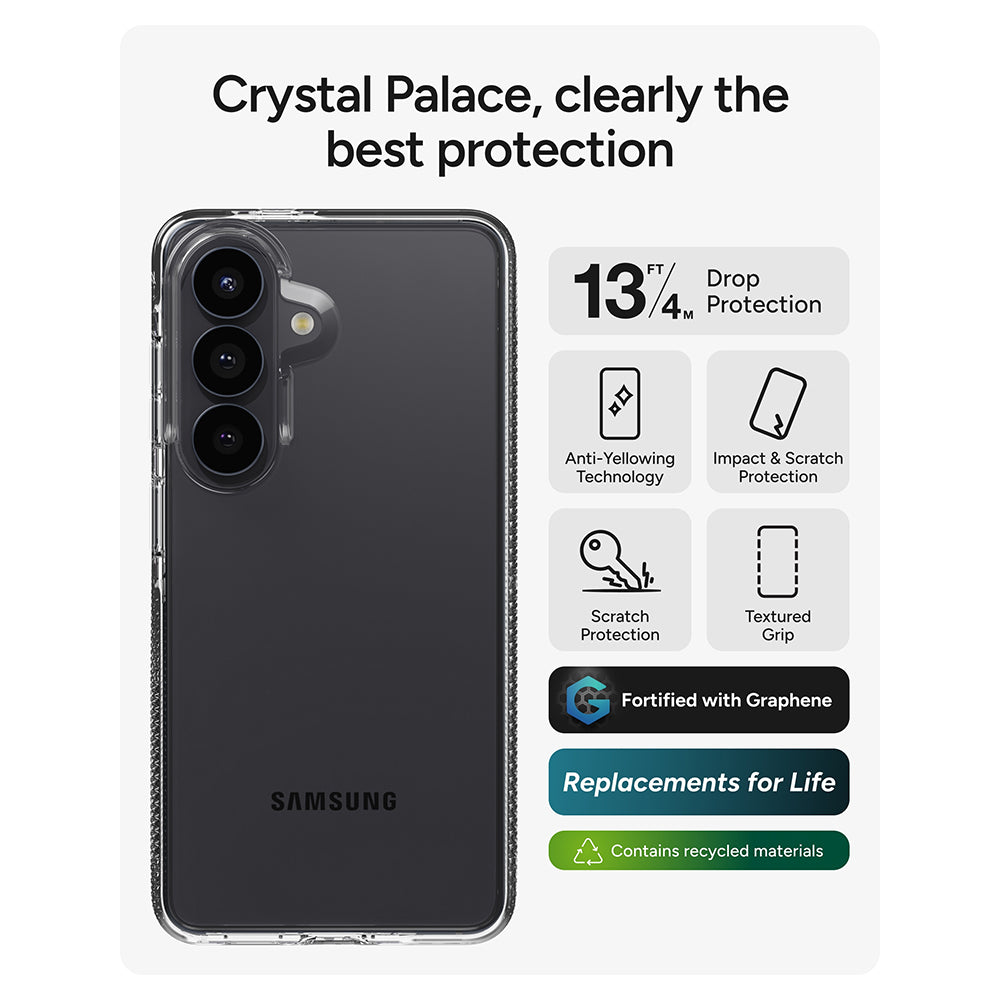 Zagg Crystal Palace Phone Case For Samsung Galaxy S26 - Clear | 702321174