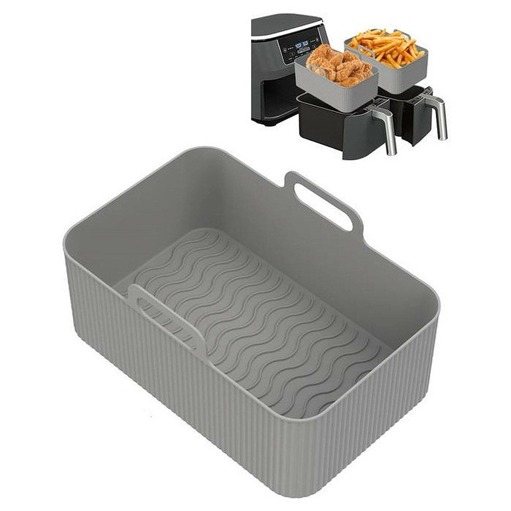 Air Fryer Silicone 19.5 x 12 x 7cm Rectangle Liner - Grey | 708144 from Air Fryer Silicone - DID Electrical