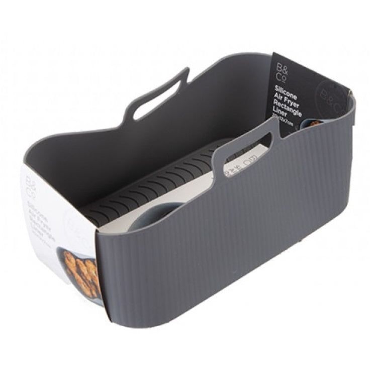 Air Fryer Silicone 19.5 x 12 x 7cm Rectangle Liner - Grey | 708144 from Air Fryer Silicone - DID Electrical