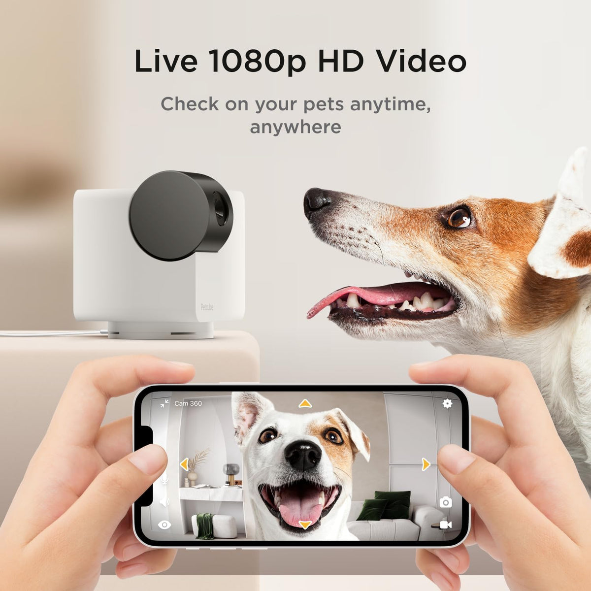 Petcube 360 Camera for Pet - White | 854592007523 from Petcube - DID Electrical