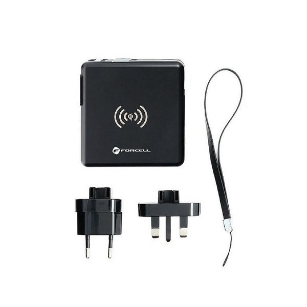 Forcell 5in1 PD 20W Multifunction Travel Charger with Power Bank- Black | 72468 from Forcell - DID Electrical