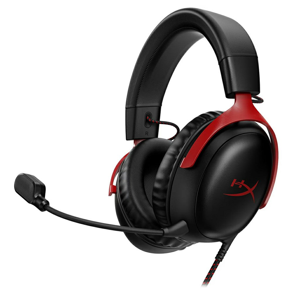 HP HyperX Cloud III Over-Ear Gaming Headset - Black &amp; Red | 727A9AA from HP - DID Electrical
