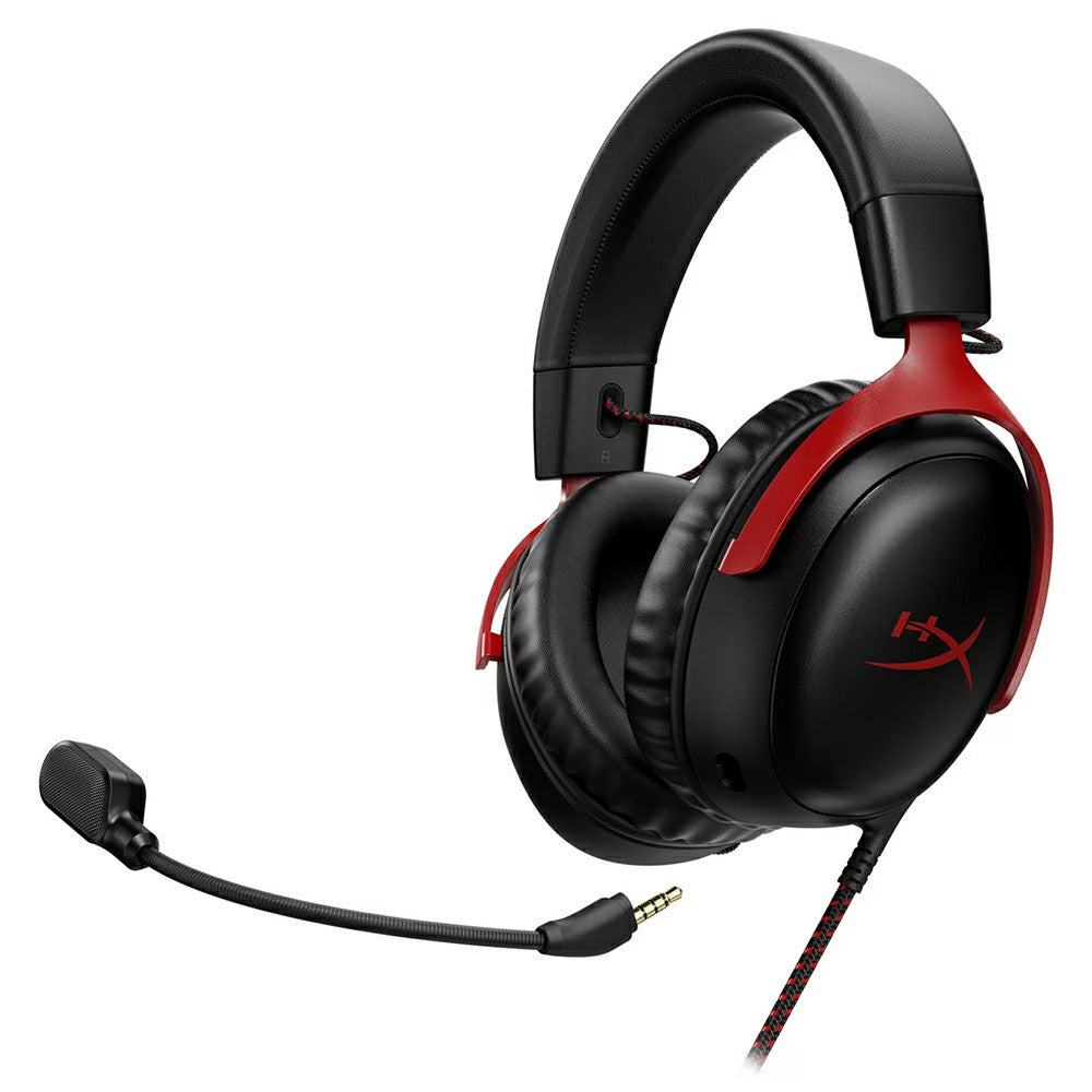 HP HyperX Cloud III Over-Ear Gaming Headset - Black &amp; Red | 727A9AA from HP - DID Electrical