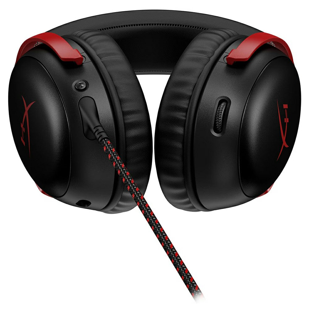 HP HyperX Cloud III Over-Ear Gaming Headset - Black &amp; Red | 727A9AA from HP - DID Electrical