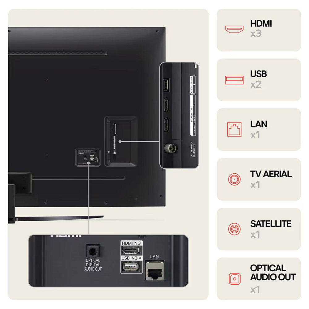 LG UT81 75" 4K UHD AI Smart TV - Black | 75UT81006LA.AEK from LG - DID Electrical