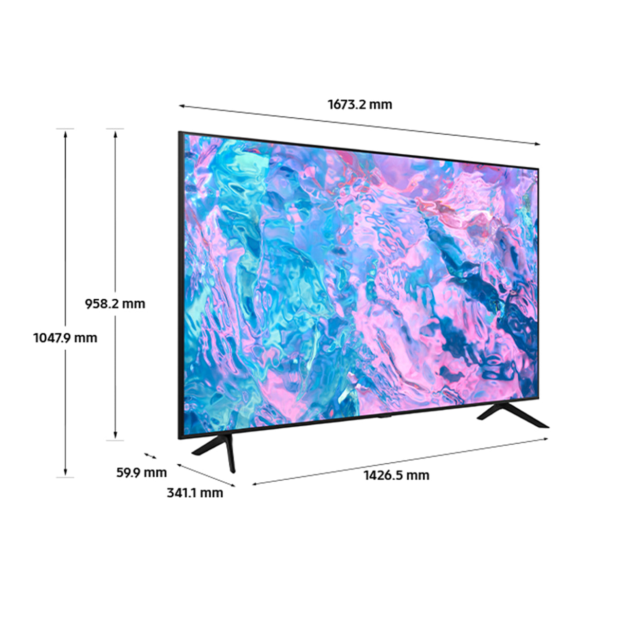 Samsung 75&quot; CU7100 UHD LED 4K HDR Smart TV - Black | UE75CU7100KXXU from Samsung - DID Electrical