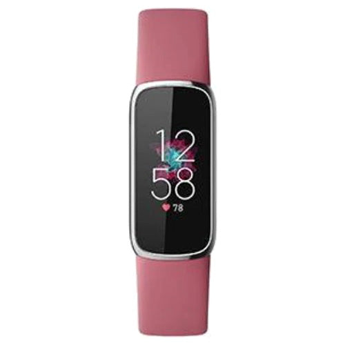 Fitbit Luxe Fitness and Wellness Tracker Smart Watch - Orchid &amp; Platinum Stainless Steel | 79-FB422SRMG from Fitbit - DID Electrical