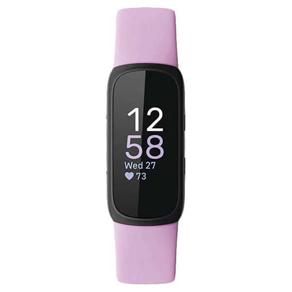 Fitbit Inspire 3 Health &amp; Fitness Smart Watch - Black &amp; Lilac Bliss | 79-FB424BKLV from Fitbit - DID Electrical