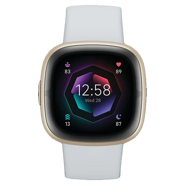 Fitbit Sense 2 Health &amp; Fitness Smart Watch - Blue Mist &amp; Soft Gold | 79-FB521GLBM from Fitbit - DID Electrical