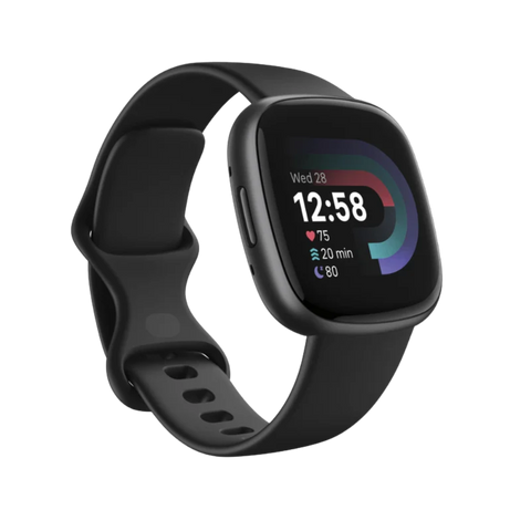 Fitbit Versa 4 Health & Fitness Smart Watch - Black & Graphite | 79-FB523BKBK