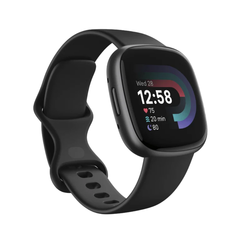 Fitbit Versa 4 Health & Fitness Smart Watch - Black & Graphite | 79-FB523BKBK from Fitbit - DID Electrical