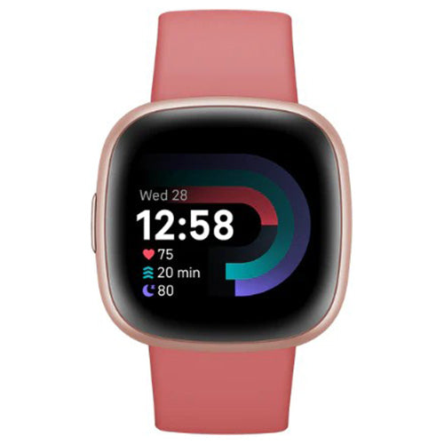 Fitbit Versa 4 Health & Fitness Smart Watch - Pink Sand & Copper Rose | 79-FB523RGRW from Fitbit - DID Electrical