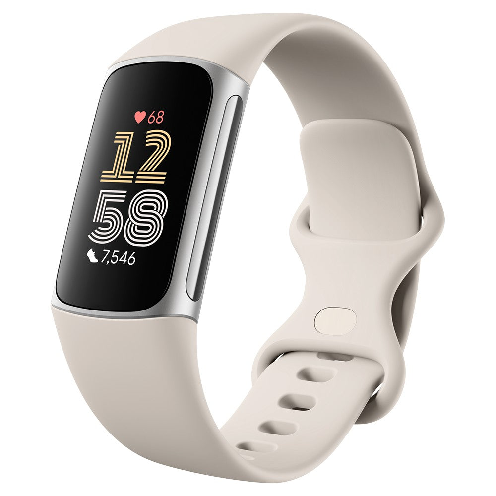 Fitbit Charge 6 Advanced Fitness Tracker Band with Aluminium Case - Porcelain/Silver Aluminium | 79-GA05185-GB from Fitbit - DID Electrical